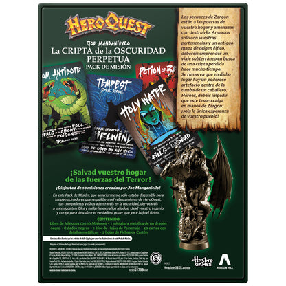 Pack de misión HeroQuest La Cripta de la Oscuridad Perpetua con dragón negro - 4
