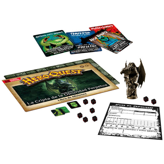 Pack de misión HeroQuest La Cripta de la Oscuridad Perpetua con dragón negro - 6