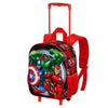 Trolley mochila 3D de Los Vengadores con Hulk, Capitán América e Iron Man