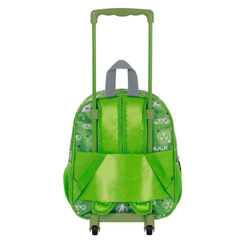 Trolley mochila 3D de Hulk Marvel con dos ruedas - 2
