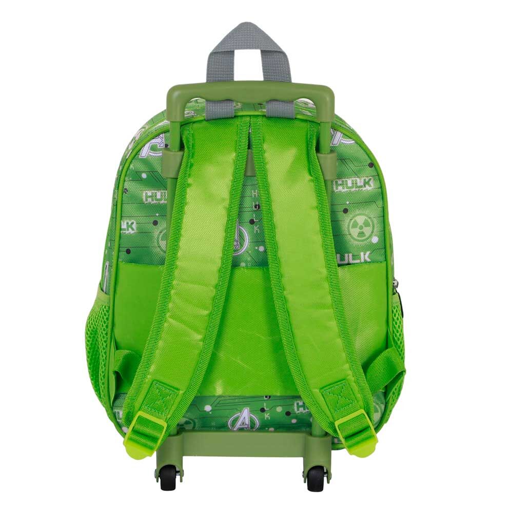 Trolley mochila 3D de Hulk Marvel con dos ruedas - 3