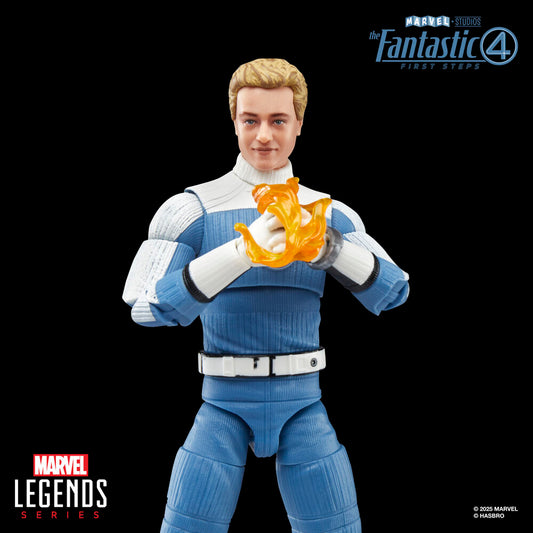 Figura articulada de Johnny Storm de Los 4 Fantásticos con efecto de fuego - 5