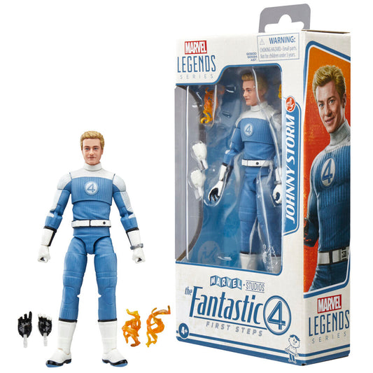 Figura articulada de Johnny Storm de Los 4 Fantásticos con efecto de fuego - 3