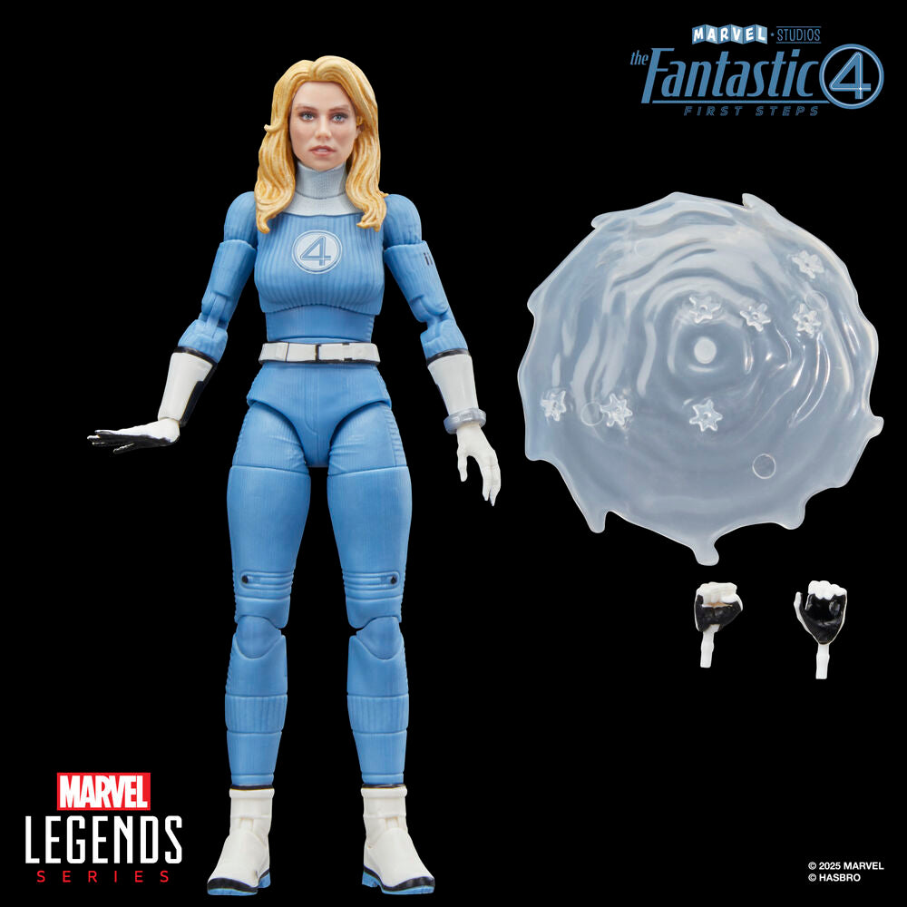 Figura articulada de Mujer Invisible de Los 4 Fantásticos en azul y blanco - 6