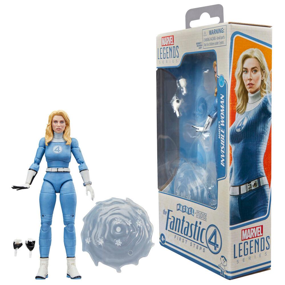 Figura articulada de Mujer Invisible de Los 4 Fantásticos en azul y blanco - 3