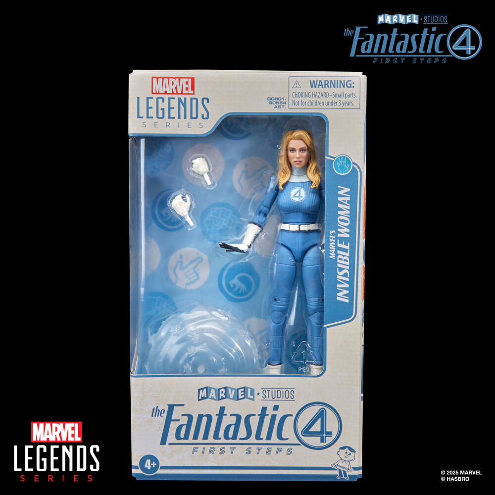 Figura articulada de Mujer Invisible de Los 4 Fantásticos en azul y blanco - 10