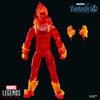 Figura articulada de la Antorcha Humana Marvel Legends con llamas
