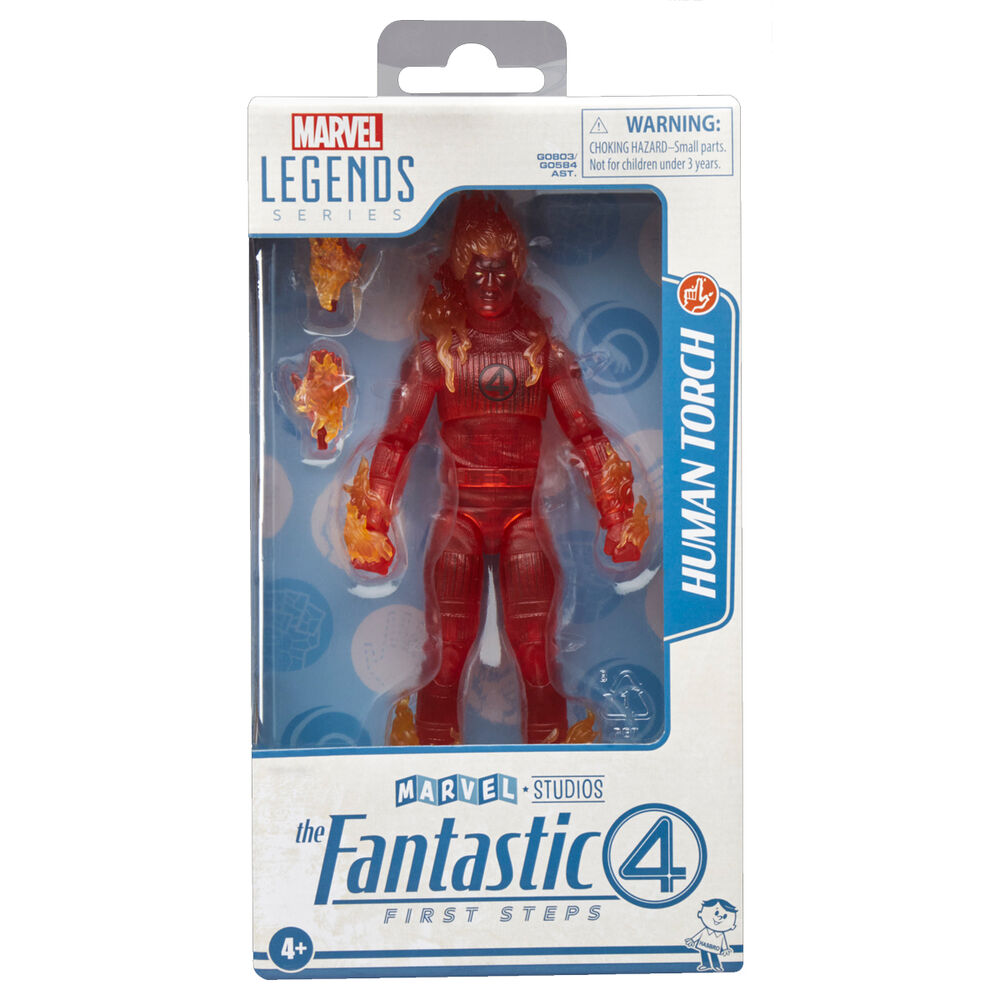 Figura articulada de la Antorcha Humana Marvel Legends con llamas - 2