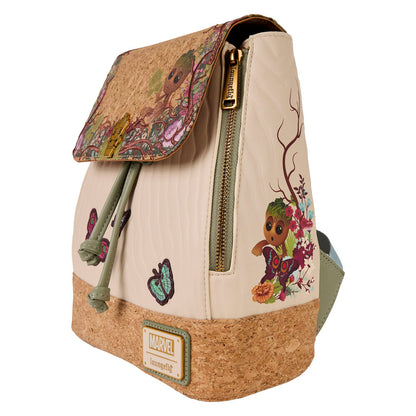 Mochila Loungefly de Groot de Marvel con flores y mariposas - 4