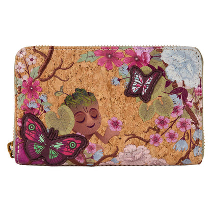Cartera Loungefly de Groot de Guardianes de la Galaxia con flores y mariposas