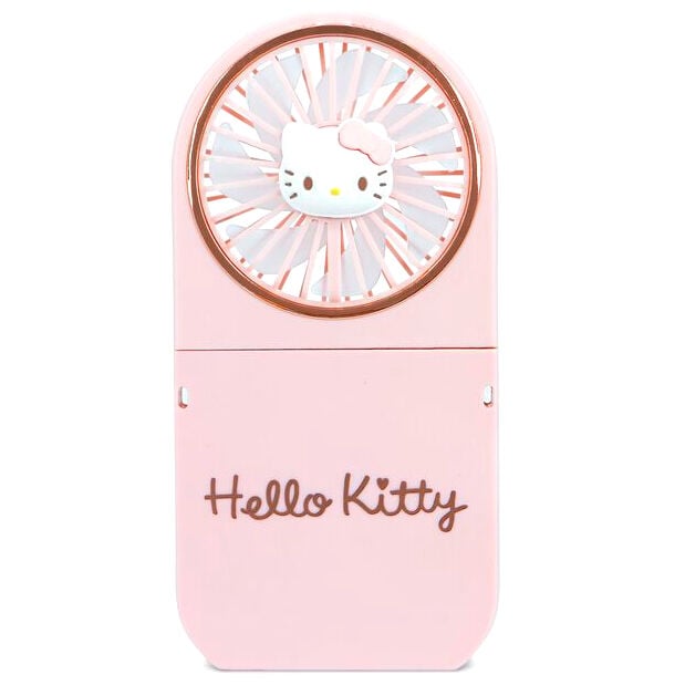 Mini ventilador plegable rosa de Hello Kitty