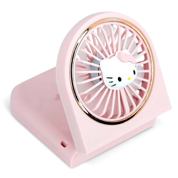 Mini ventilador plegable rosa de Hello Kitty - 2