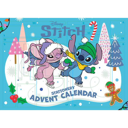Calendario de Adviento Stitch Disney con 24 sorpresas de papelería