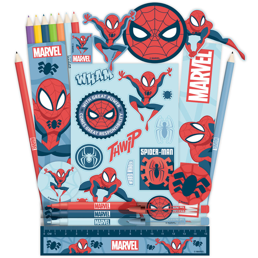 Calendario de Adviento de papelería Spider-Man Marvel con diseño navideño - 2