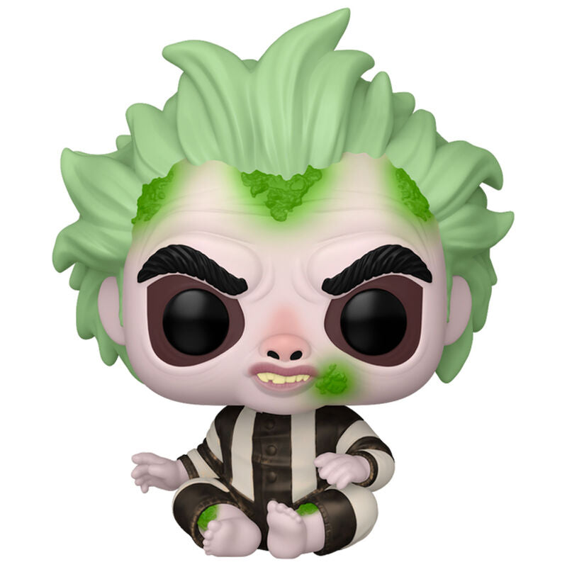 Figura Funko POP! Baby Beetlejuice con cabello verde y traje a rayas