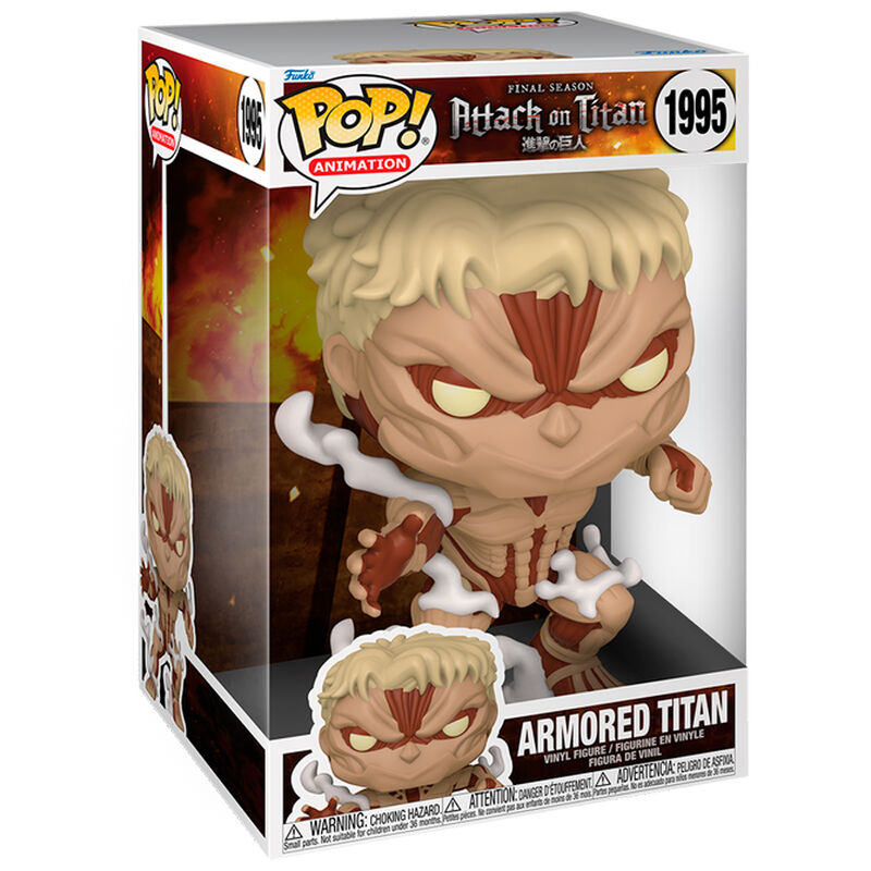 Figura Funko POP! Armored Titan de Attack on Titan en caja