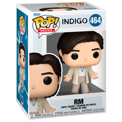 Figura Funko POP BTS Indigo RM con cardigan beige y pantalón claro - 2