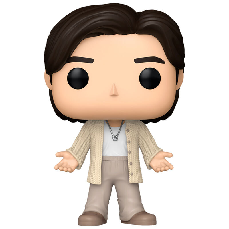 Figura Funko POP BTS Indigo RM con cardigan beige y pantalón claro
