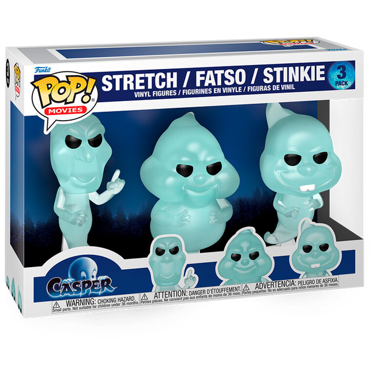 Pack Funko POP de Casper con las figuras de Stretch, Fatso y Stinkie
