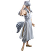 Figura de Youko Kurama de Yu Yu Hakusho con cabello claro, orejas y colas de zorro
