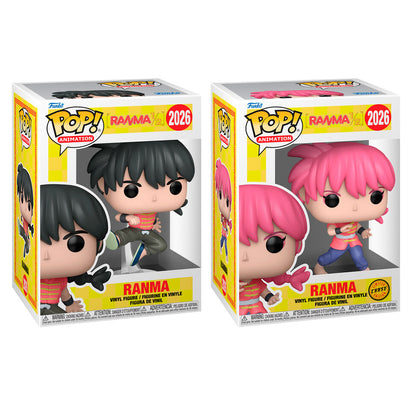 Figuras Funko POP! de Ranma con versiones de cabello negro y rosa