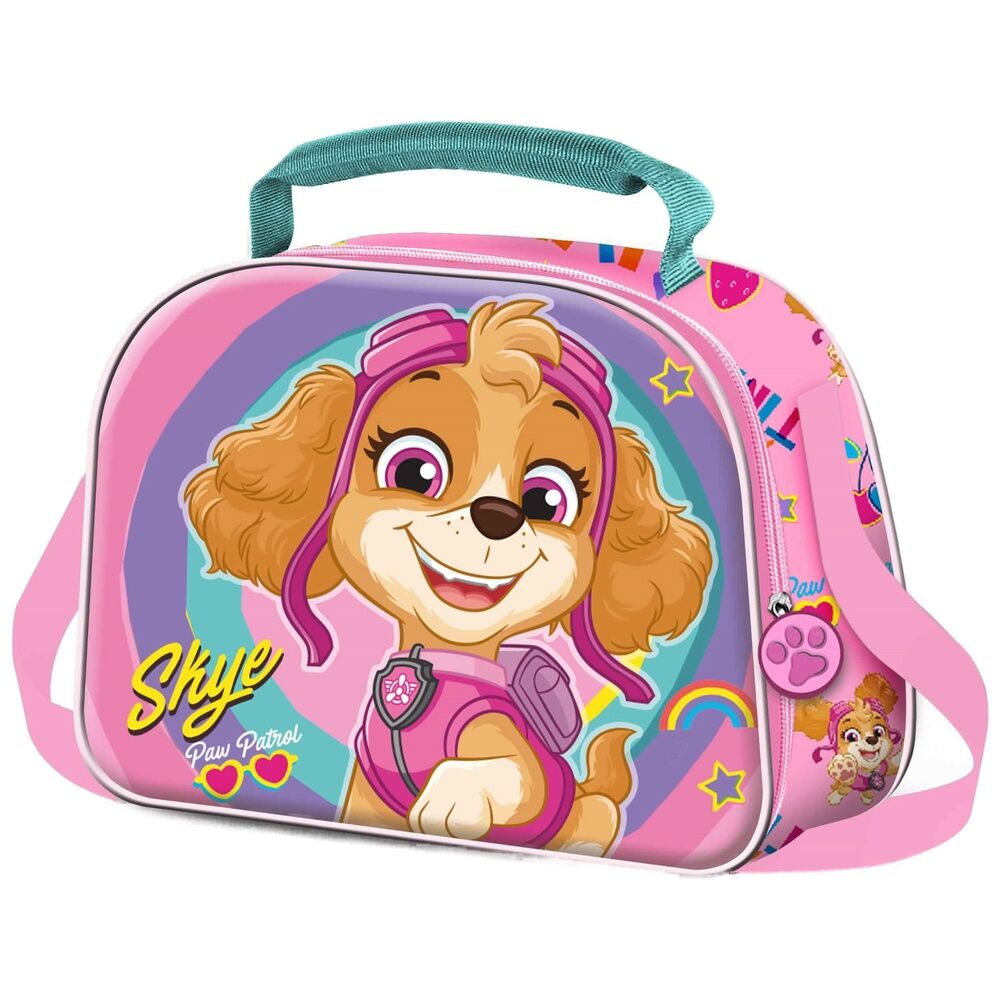 Bolsa portameriendas 3D rosa de Skye Paw Patrol
