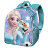 Mochila 3D Frozen 2 con Elsa y Olaf en tonos azules y turquesa