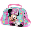 Bolsa portameriendas 3D de Minnie Disney en rosa y turquesa