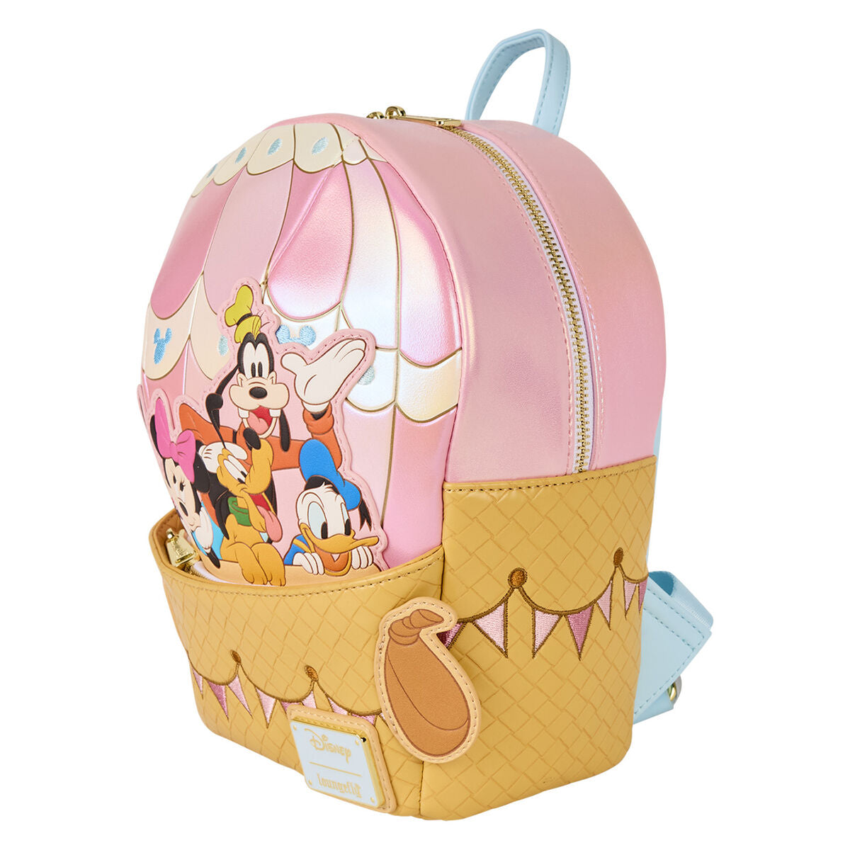 Mochila Loungefly Disney con forma de globo aerostático y personajes Mickey & Friends - 2