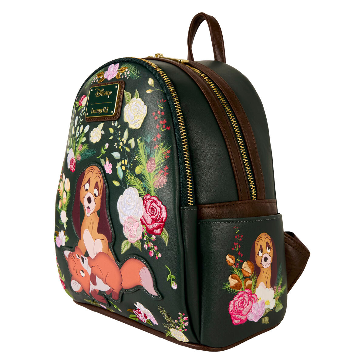 Mochila Disney Loungefly de Tod y Toby con flores - 2