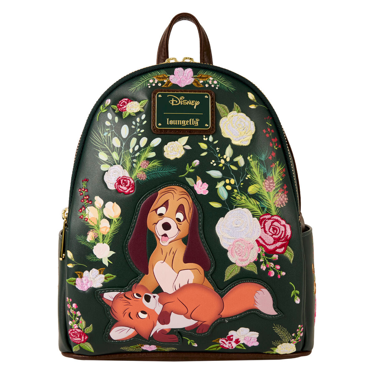 Mochila Disney Loungefly de Tod y Toby con flores