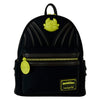 Mochila Loungefly negra de Cómo entrenar a tu dragón con detalles verde lima
