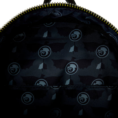 Mochila Loungefly negra de Cómo entrenar a tu dragón con detalles verde lima - 4