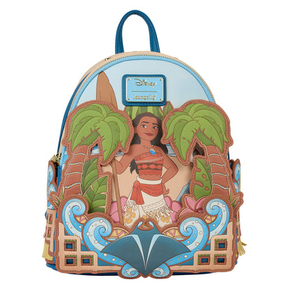 Mochila Disney Loungefly de Vaiana entre palmeras y olas