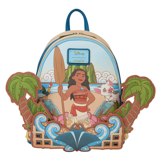 Mochila Disney Loungefly de Vaiana entre palmeras y olas - 2