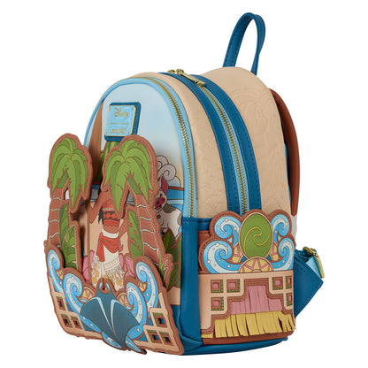 Mochila Disney Loungefly de Vaiana entre palmeras y olas - 3