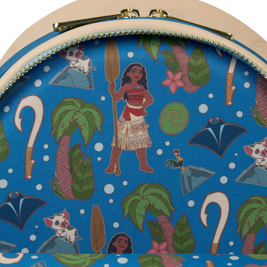 Mochila Disney Loungefly de Vaiana entre palmeras y olas - 5