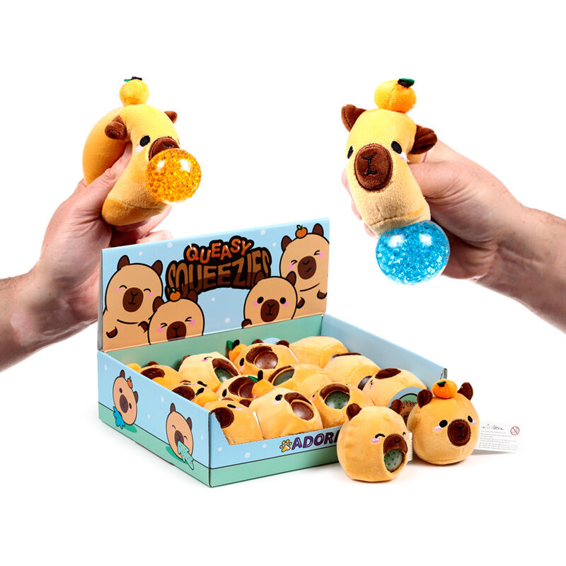 Peluche estrujable de capibara Queasy Squeezies surtido - 2