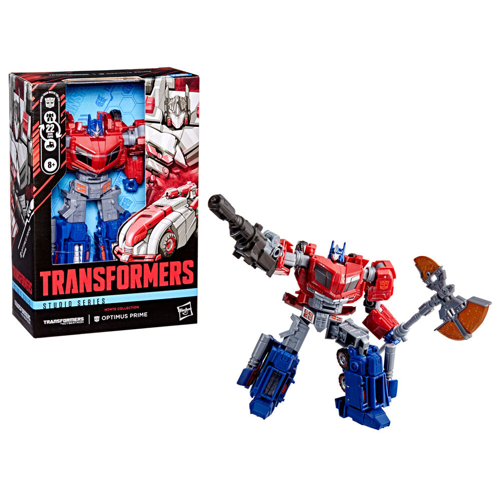 Figura articulada de Optimus Prime Transformers con cañón y hacha de energón - 4