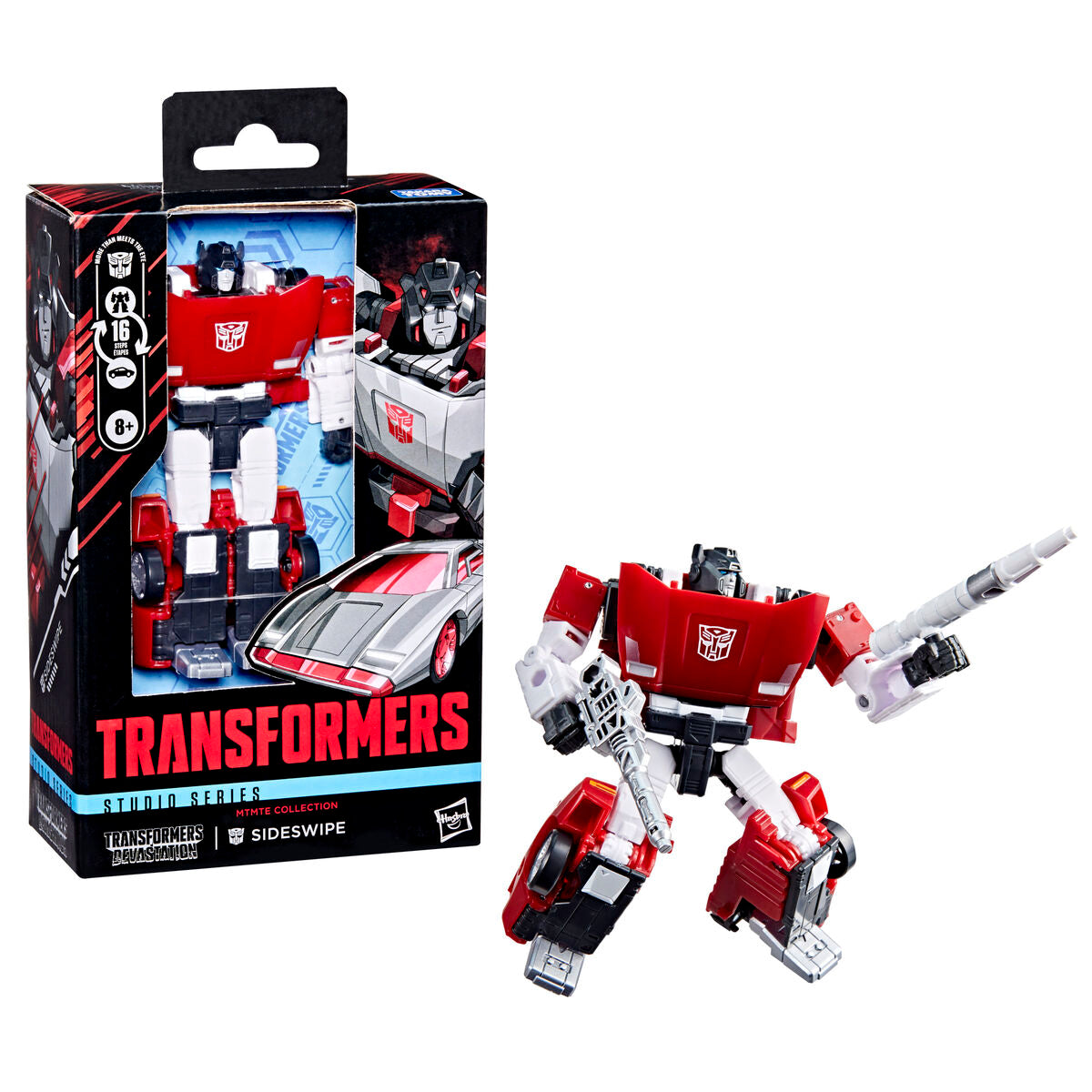 Figura articulada Sideswipe de Transformers con cohete y cañón - 4