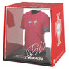 Figura mini de Cristiano Ronaldo con camiseta roja en estuche