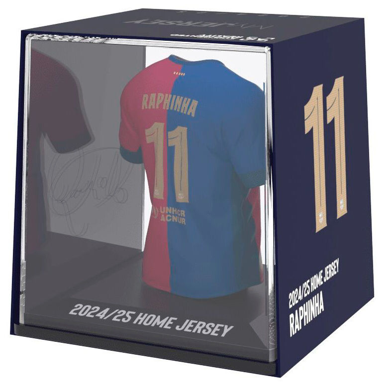 Figura mini de la camiseta de Raphinha del FC Barcelona en estuche - 2