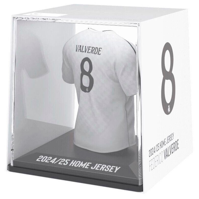 Figura mini de la camiseta de Federico Valverde del Real Madrid en estuche transparente - 2
