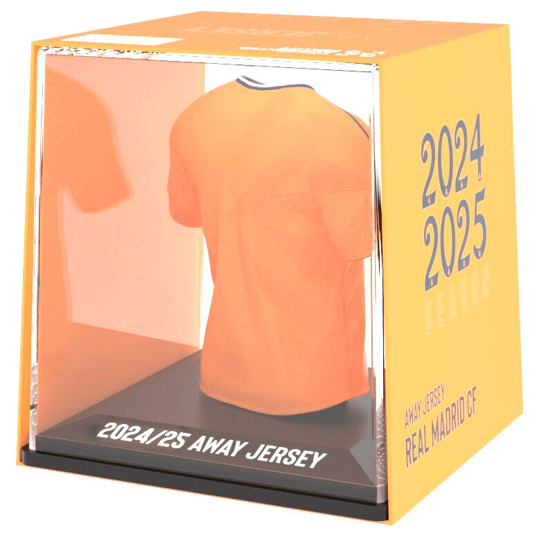 Figura mini de camiseta naranja del Real Madrid en estuche - 2