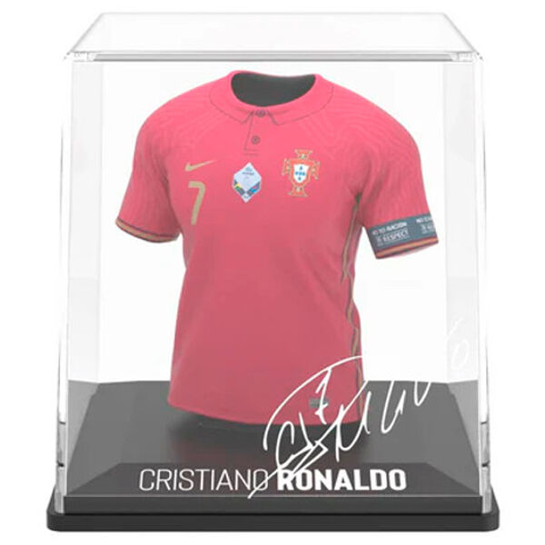 Figura mini de Cristiano Ronaldo con camiseta roja en estuche - 3