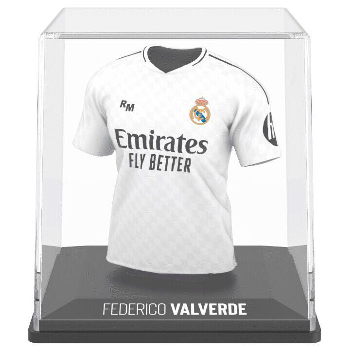 Figura mini de la camiseta de Federico Valverde del Real Madrid en estuche transparente - 3
