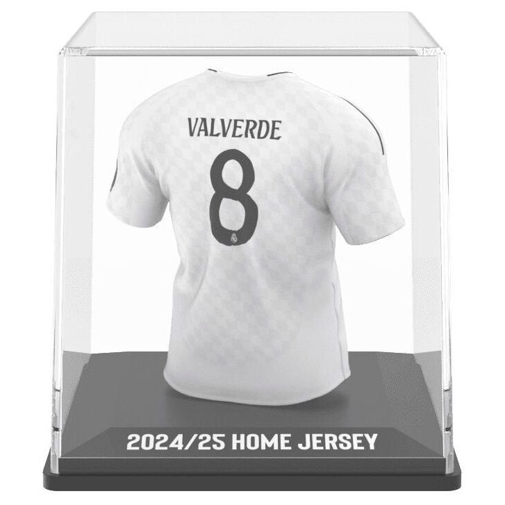Figura mini de la camiseta de Federico Valverde del Real Madrid en estuche transparente - 4