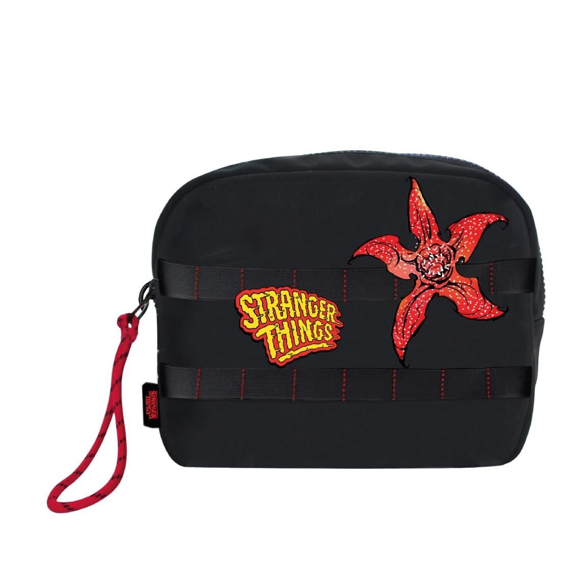 Neceser negro Stranger Things de CERDÁ con detalles rojos
