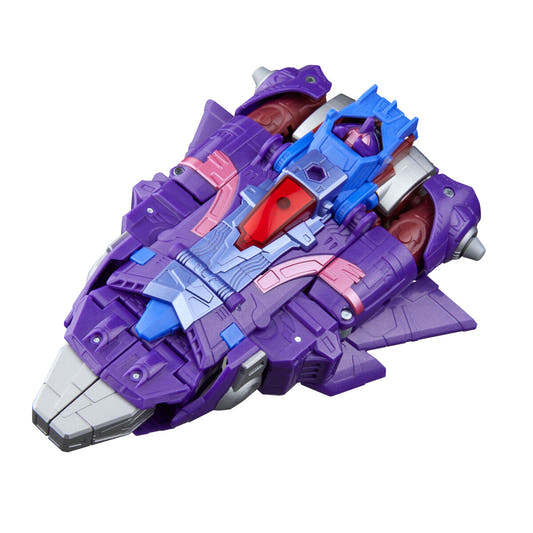 Figura articulada Alpha Trion de Transformers en colores morado, granate y gris - 6