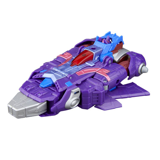 Figura articulada Alpha Trion de Transformers en colores morado, granate y gris - 7